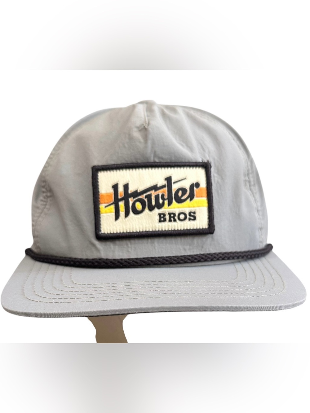 Howler Bros Electric Stripe Mens Hat Gray Snapback Adjustable Nylon Blend